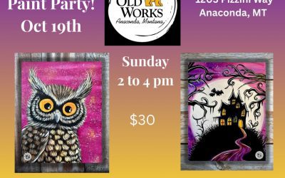Halloween Paint Party at Old Works!