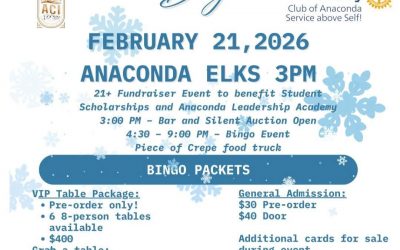 Anaconda Winterfest Blizzard Bingo